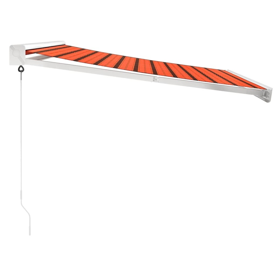 Copertină retractabilă portocaliu/maro 3,5x2,5m textil/aluminiu - 3 | YEO