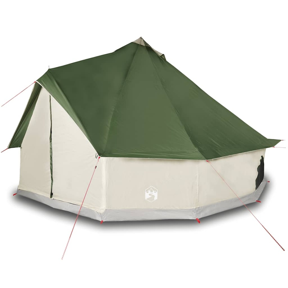 Cort de familie Tipi pentru 12 persoane, verde, impermeabil - 3 | YEO