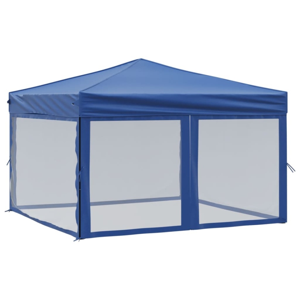 Cort pliabil pentru petrecere, pereți laterali, albastru, 3x3 m - 1 | YEO