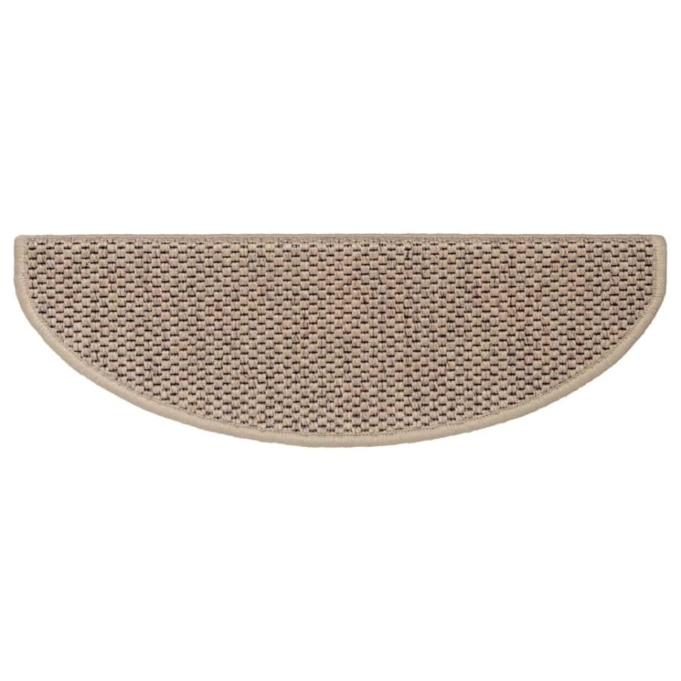 Covorașe scări autoadezive 30buc nisipiu 65x21x4cm aspect sisal