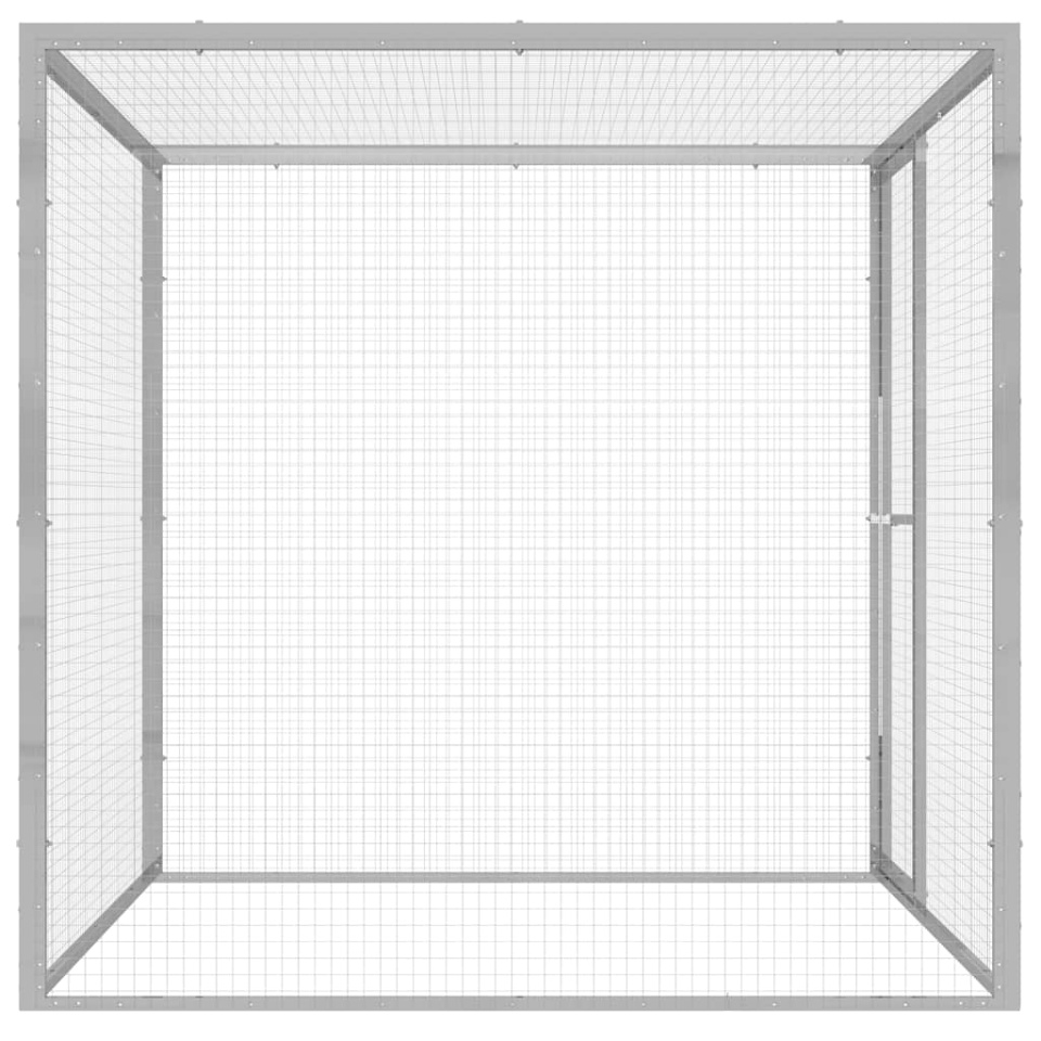 Cușcă pentru pisici, 1,5x1,5x1,5 m, oțel galvanizat - 1 | YEO