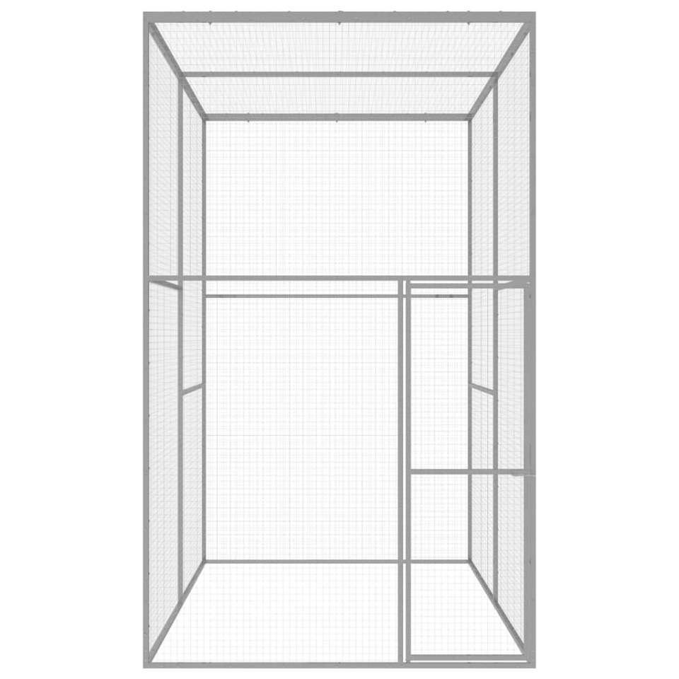 Cușcă pentru pisici, 3 x 1,5 x 2,5 m, oțel galvanizat - 1 | YEO
