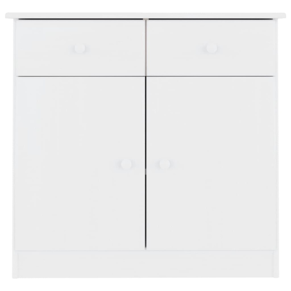 Dulap ALTA, alb, 77x35x73 cm, lemn masiv de pin - 2 | YEO