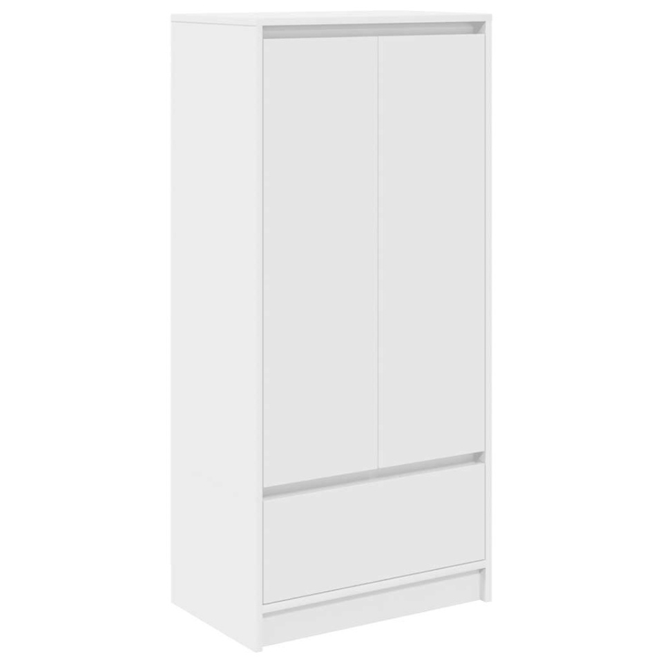 Dulap cu sertar alb 55,5x34x119,5 cm lemn de prelucrare - 1 | YEO