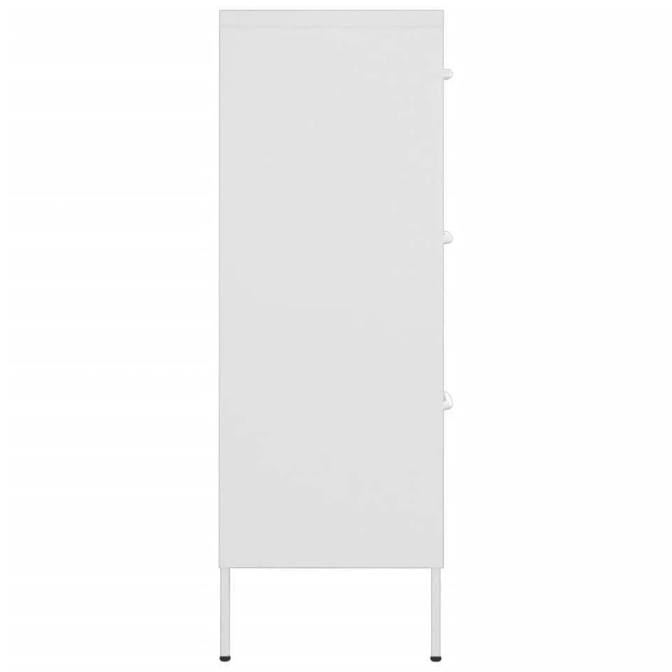 Dulap cu sertare, alb, 80x35x101,5 cm, oțel - 3 | YEO