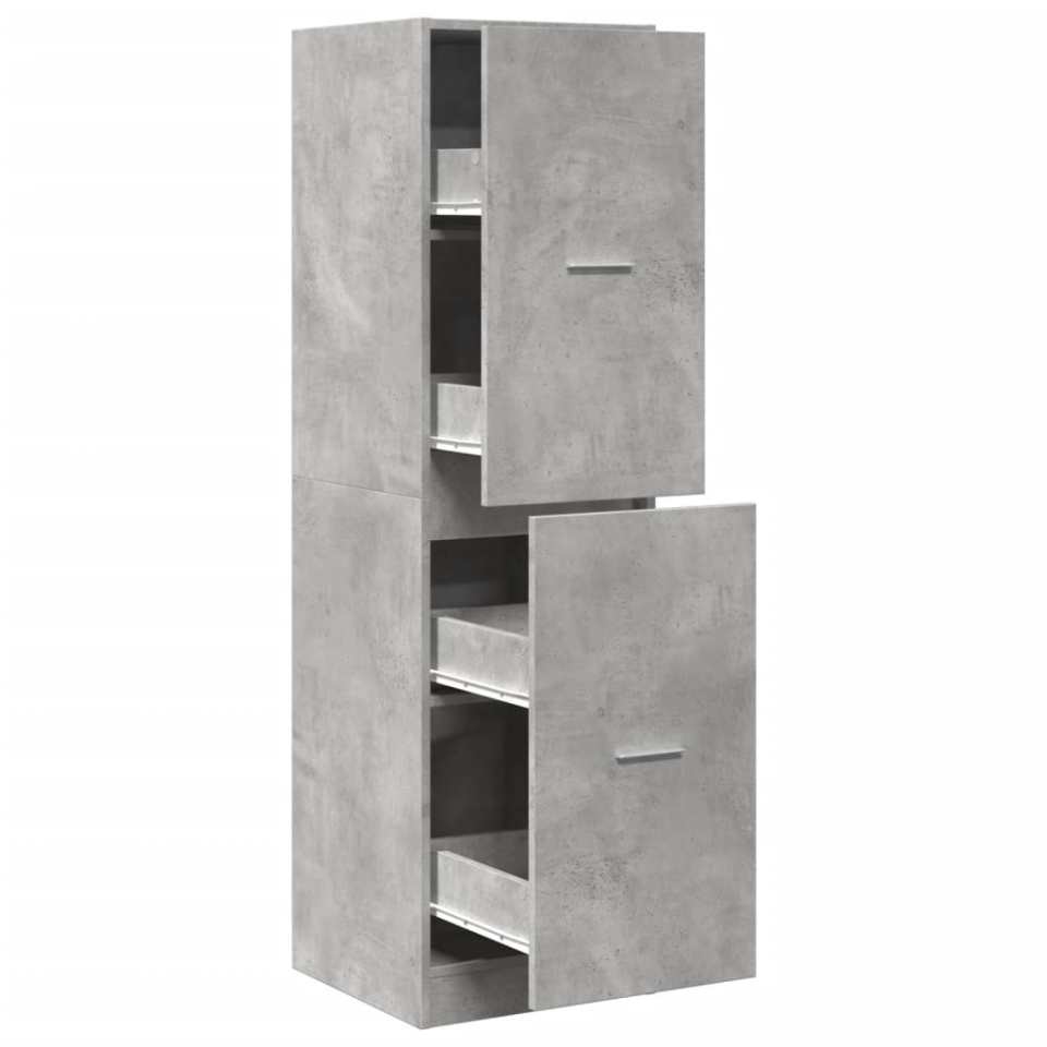 Dulap de farmacie, gri beton, 40x41x144,5 cm, lemn prelucrat - 1 | YEO