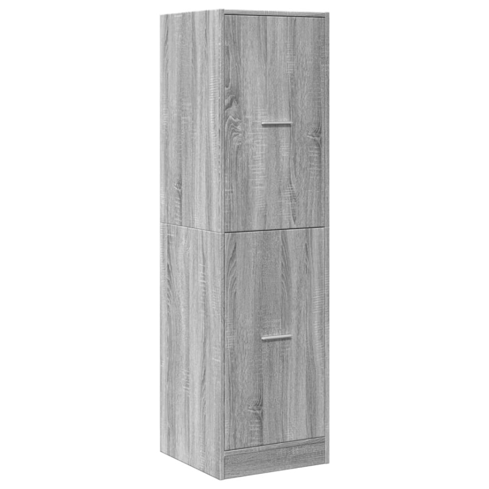 Dulap de farmacie, sonoma gri, 40x41x144,5 cm, lemn prelucrat - 2 | YEO