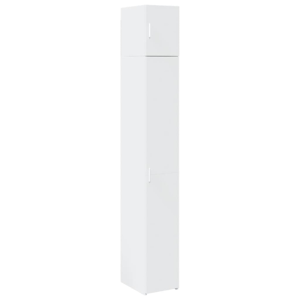 Dulap depozitare slim alb 30x42,5x225 cm lemn prelucrat - 1 | YEO