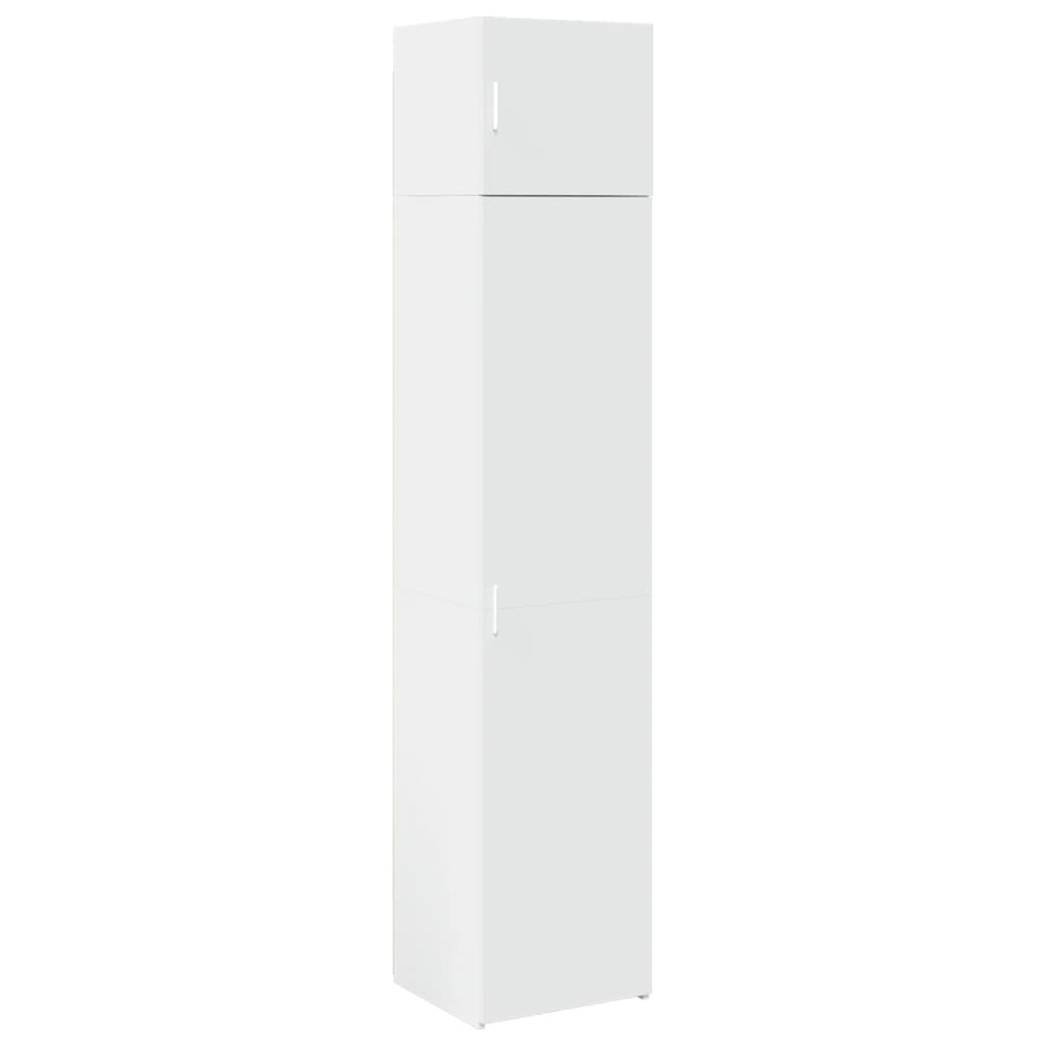 Dulap depozitare slim alb 45x42,5x225 cm lemn prelucrat - 1 | YEO