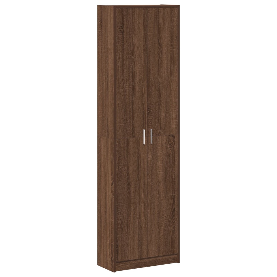 Dulap din stejar închis 55x25x189 cm lemn prelucrat - 1 | YEO