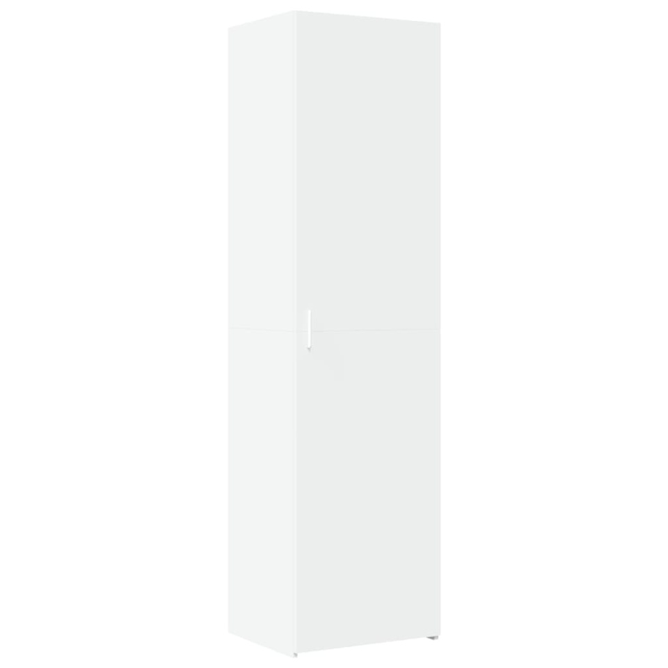 Dulap înalt, alb, 50x42,5x185 cm, lemn prelucrat - 1 | YEO