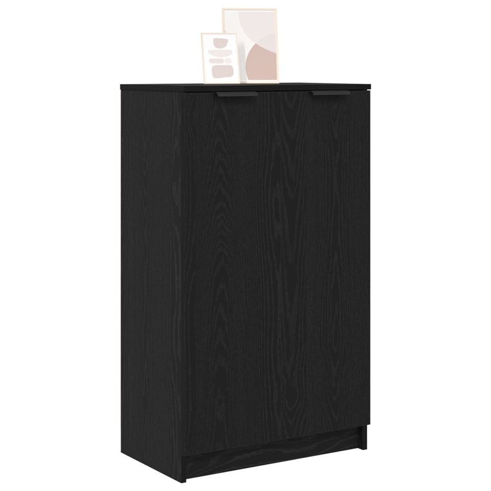 Dulap pentru încălțăminte Negru Stejar 59x35x100 cm din lemn - 2 | YEO