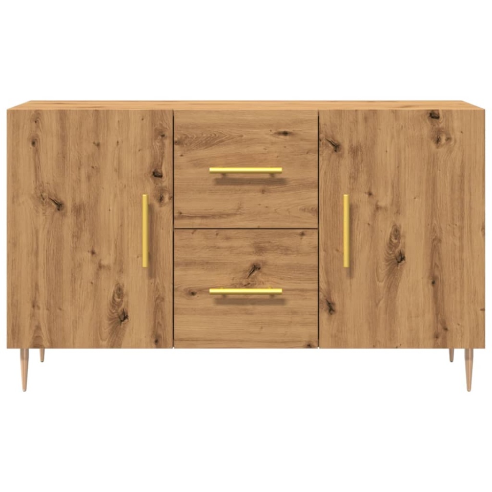 Dulap, stejar artizanal, 100x36x60 cm, lemn prelucrat - 3 | YEO