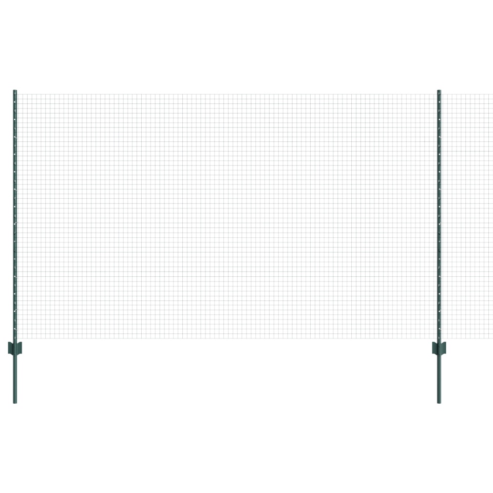 Gard din sârmă sudată cu 11 U Poste Verde 1.4x25 m Oțel - 1 | YEO