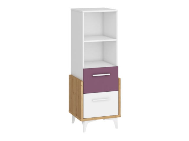 Hey Hey-12 Biblioteca 45N Oak Artisan/White/Purple