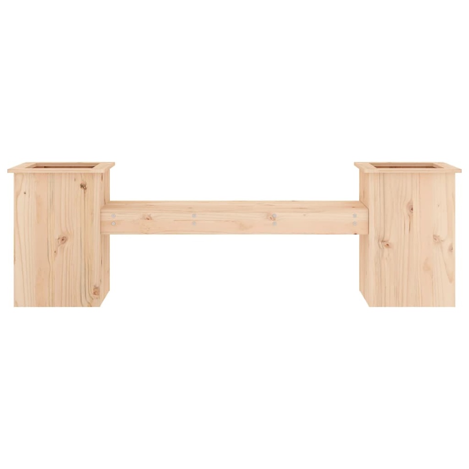 Jardinieră bancă, 184,5x39,5x56,5 cm, lemn masiv de pin - 3 | YEO