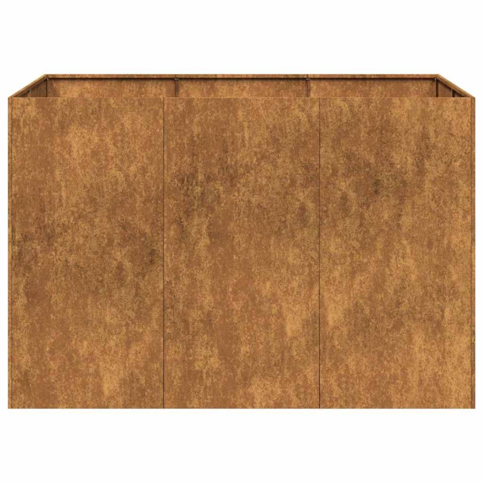 Jardinieră Rusty 120x80x80 cm Oțel pentru intemperii - 3 | YEO