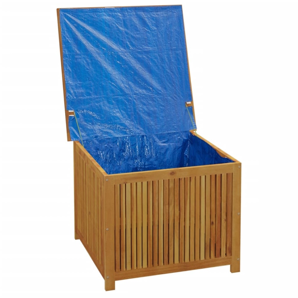 Ladă depozitare pentru grădină 75x75x58 cm lemn masiv acacia - 2 | YEO