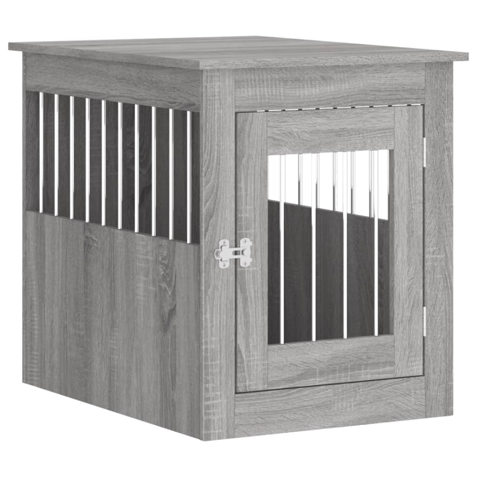 Ladă pentru câini, gri sonoma, 55x75x65 cm, lemn compozit - 1 | YEO