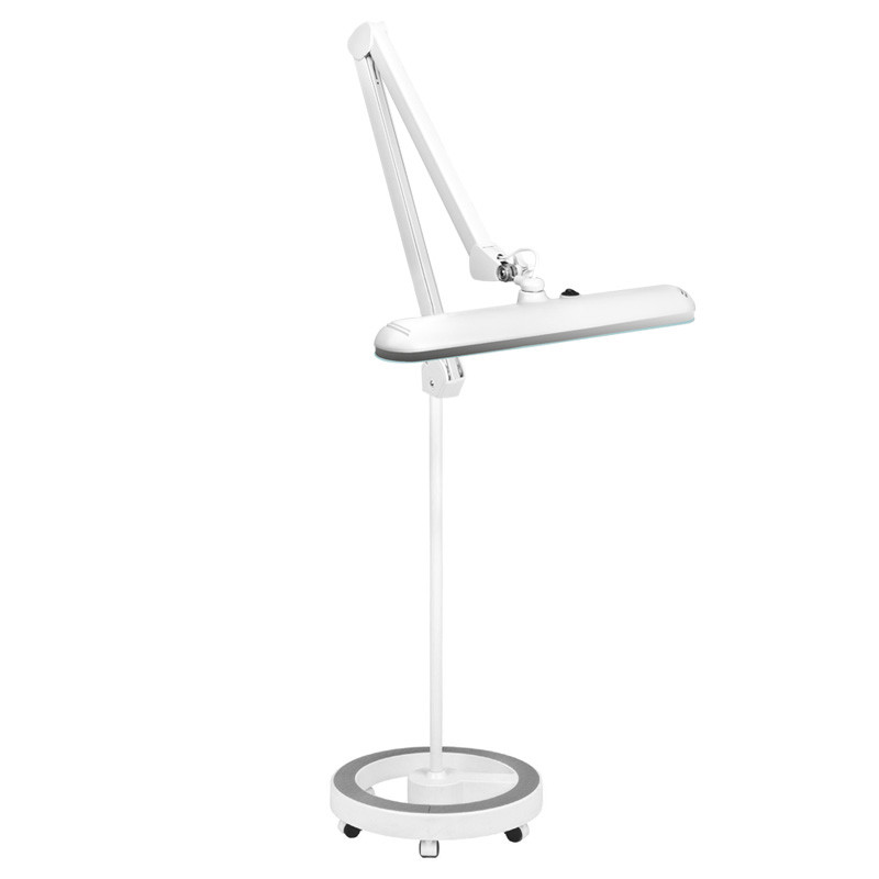 Lampă elegantă de atelier 801-s LED cu trepied alb standard