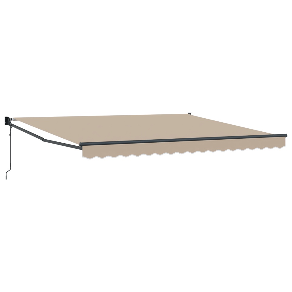 Marchiză automată retractabilă Bej 400x300 cm, Material de înlocuire pentru marchiză pentru cadru de 4x3 m Bej - 1 | YEO