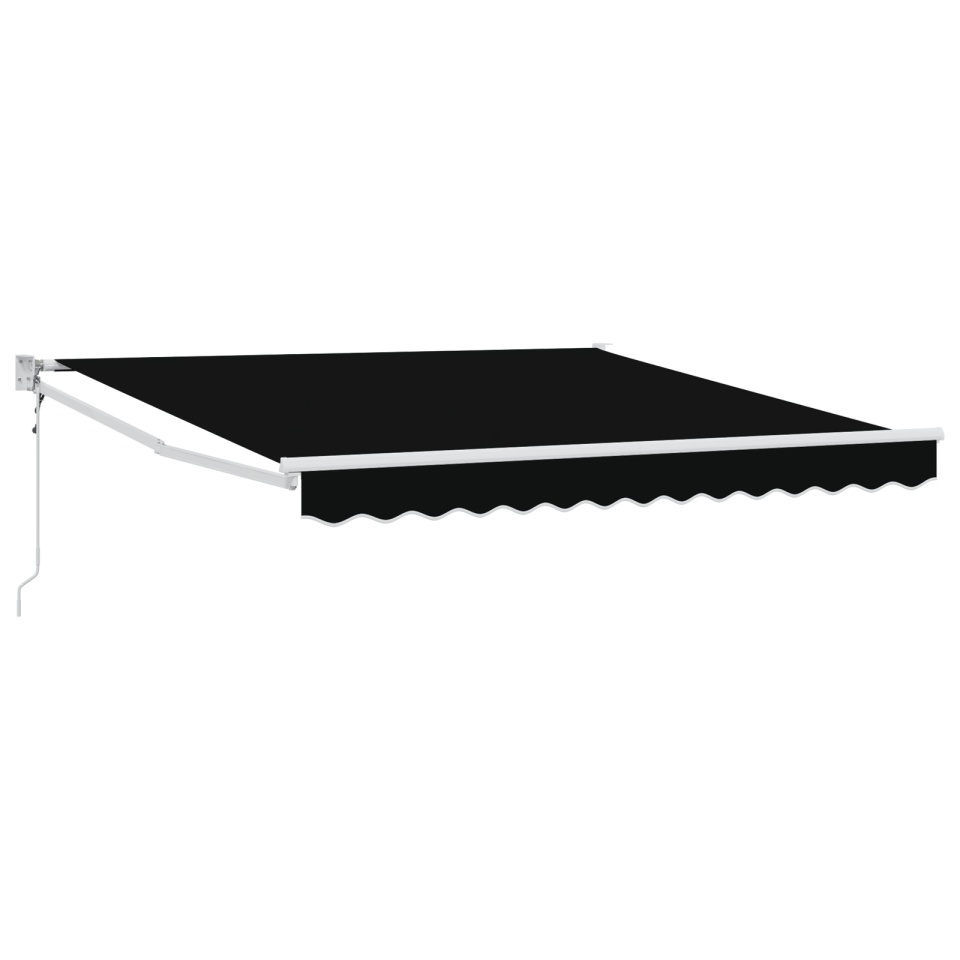Marchiza retractabilă automată Negru 350x250 cm, Material de înlocuire pentru marchiză pentru cadru de 3.5x2.5 m Negru - 1 | YEO