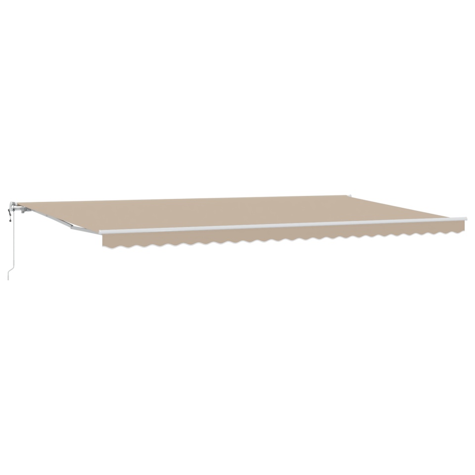 Markiză retractabilă automată Bej 600x300 cm, Material de schimb pentru markiză pentru cadru 6x3 m Bej - 1 | YEO