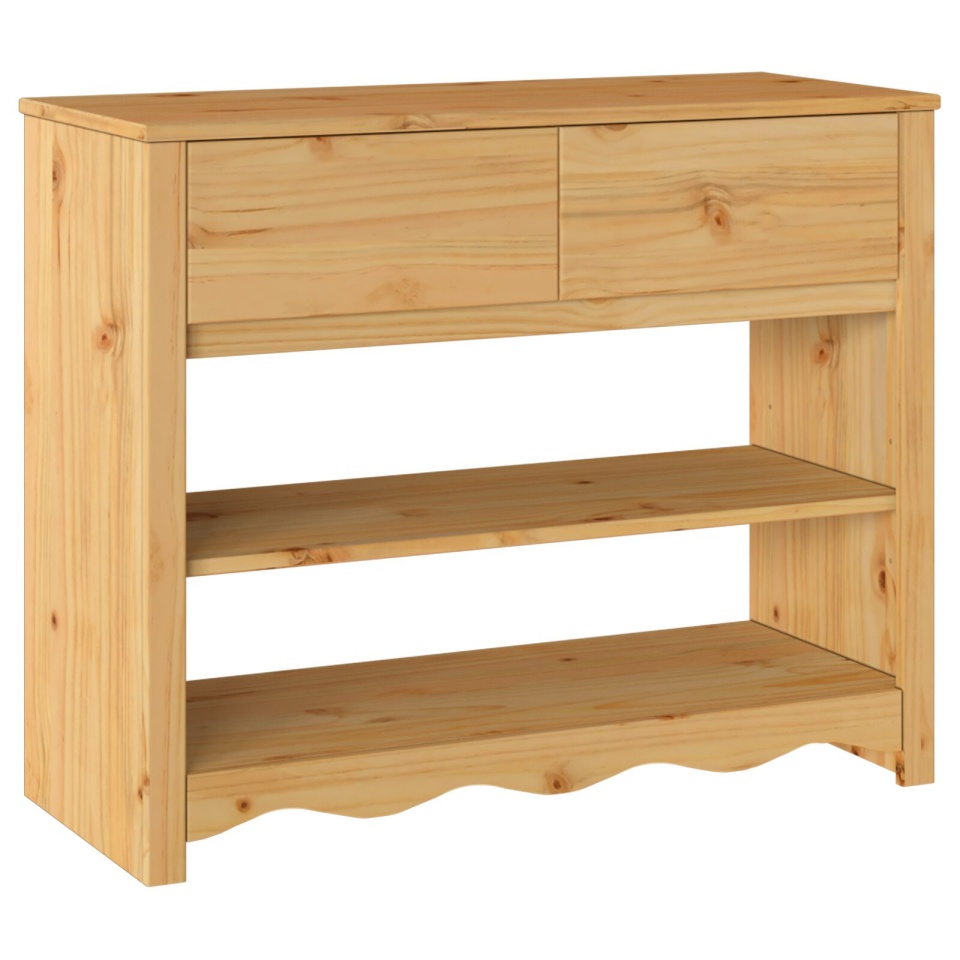 Masă de consolă DRAMMEN 89,5x37x73 cm Lemn masiv de pin - 1 | YEO
