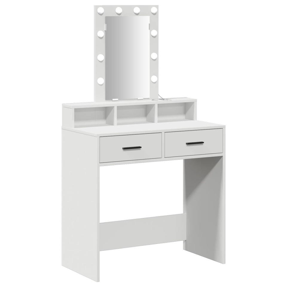 Masa de toaletă cu lumini LED Alb 79x41x140 cm - 1 | YEO