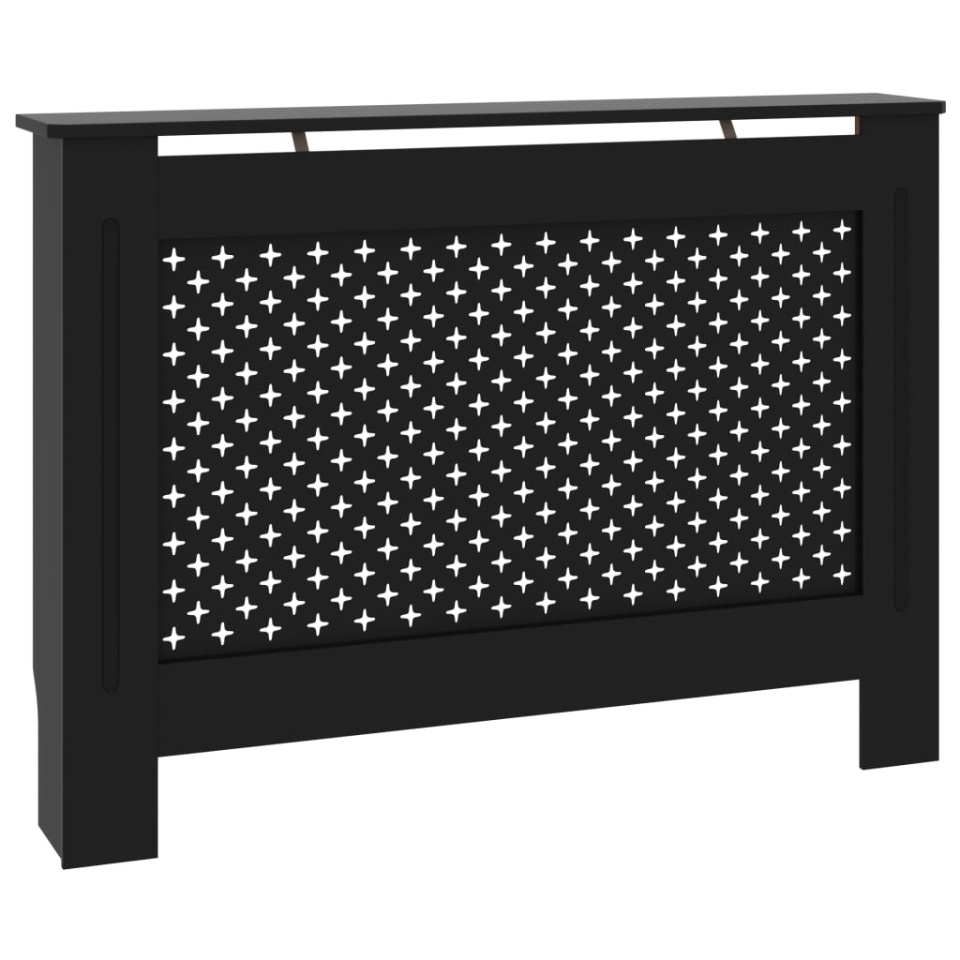 Mască pentru calorifer, negru, 112 x 19 x 81,5 cm, MDF - 1 | YEO