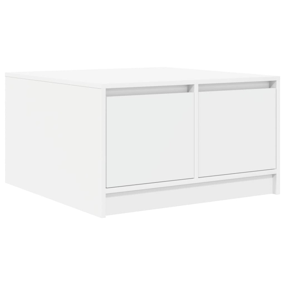 Masuta de cafea cu sertare alb 70,5x70x40 cm - 1 | YEO