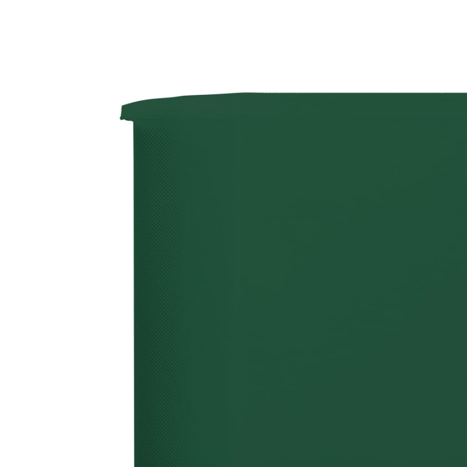 Paravan anti-vânt cu 9 panouri, verde, 1200 x 160 cm, textil - 3 | YEO