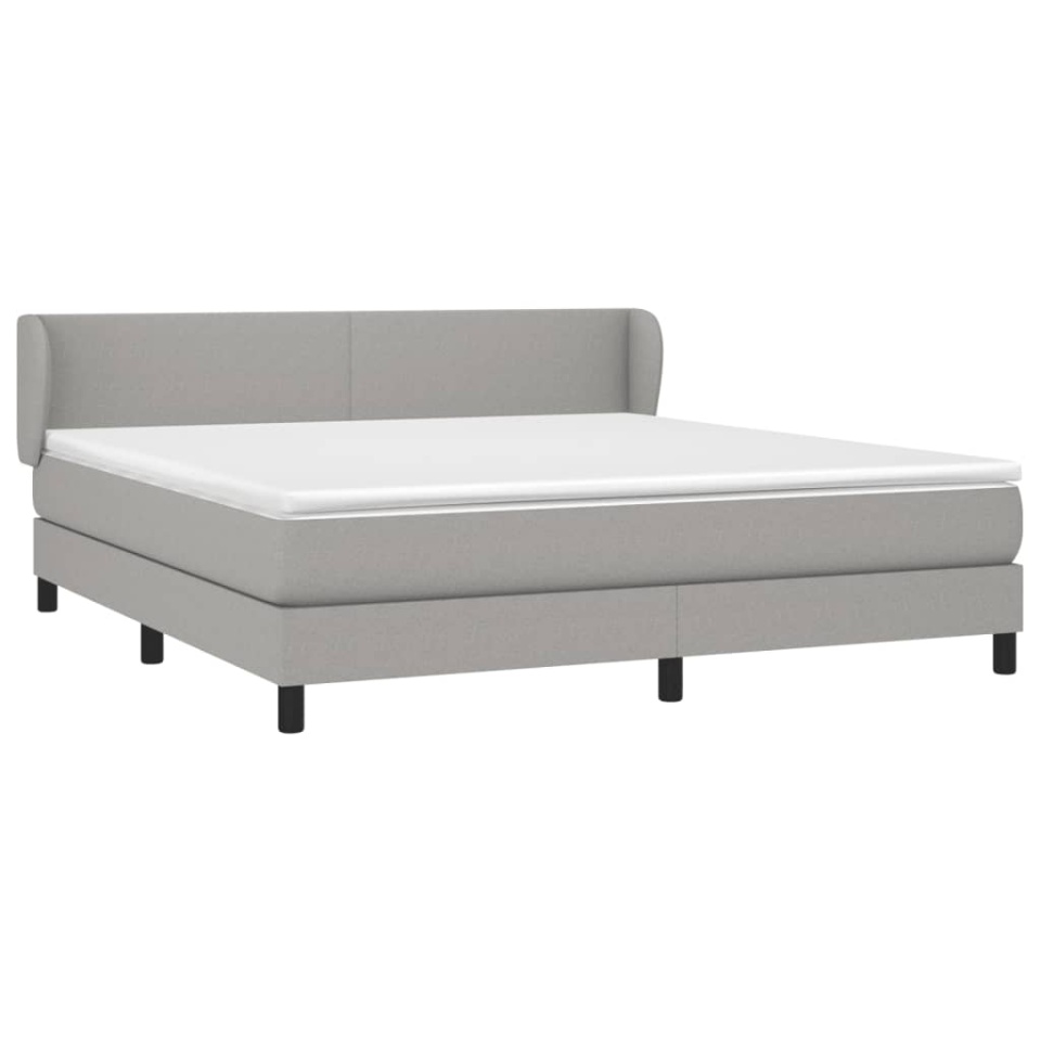 Pat continental, gri deschis, 180x200 cm, material textil - 2 | YEO
