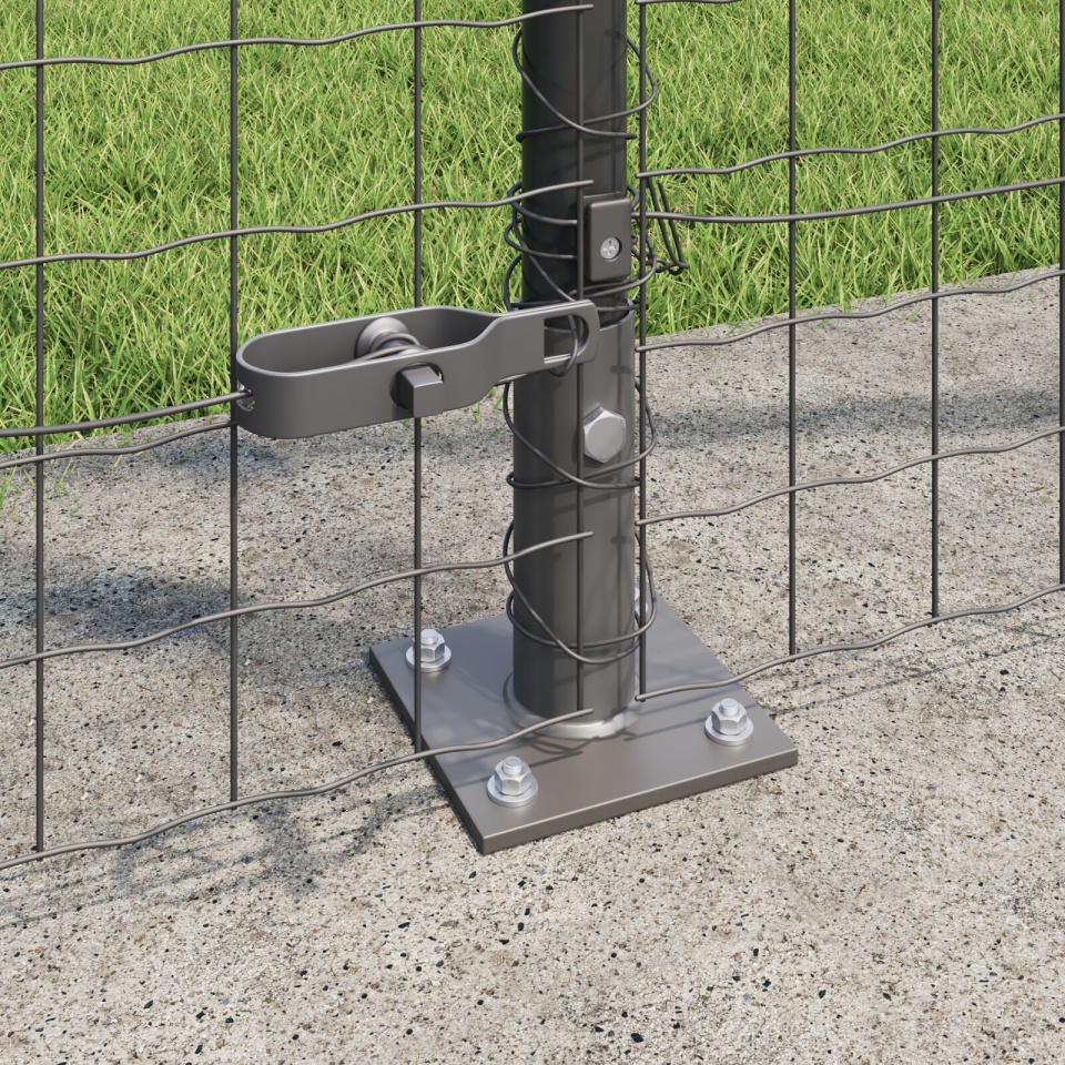 Posturi fence Set de 104 Gri Oțel vopsit electrostatic - 2 | YEO