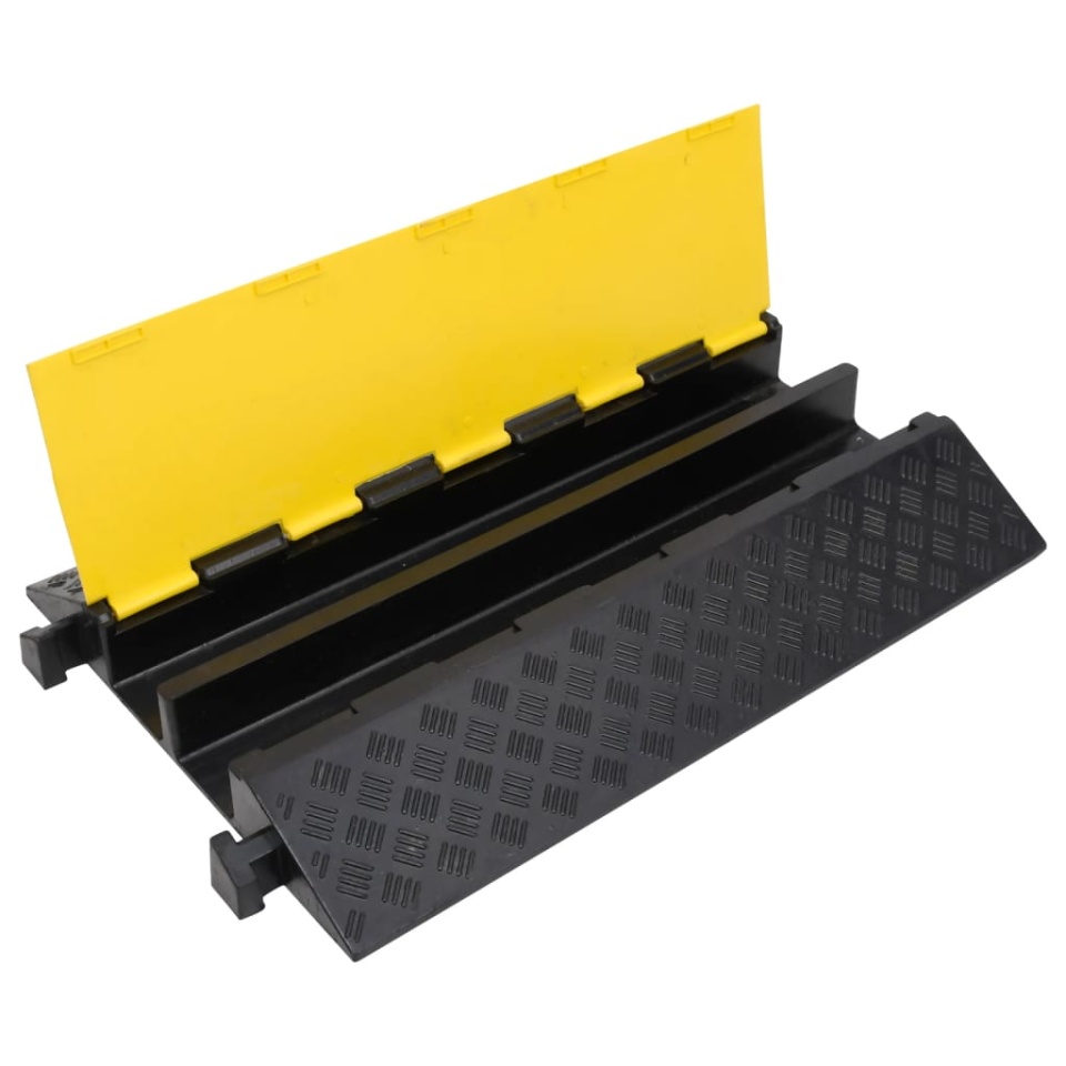 Rampă de protecție cabluri, 2 canale, 90 cm, cauciuc - 3 | YEO