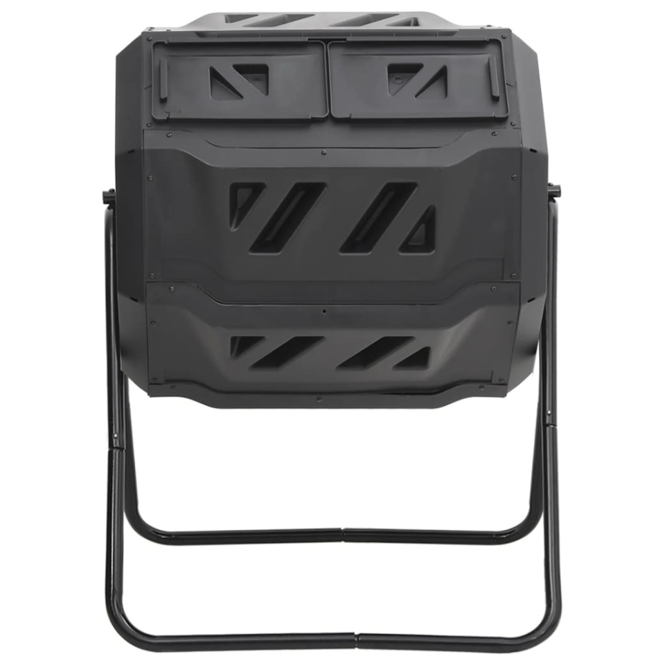 Recipient de compost de grădină, negru, 73x64x95 cm, 160 L - 1 | YEO
