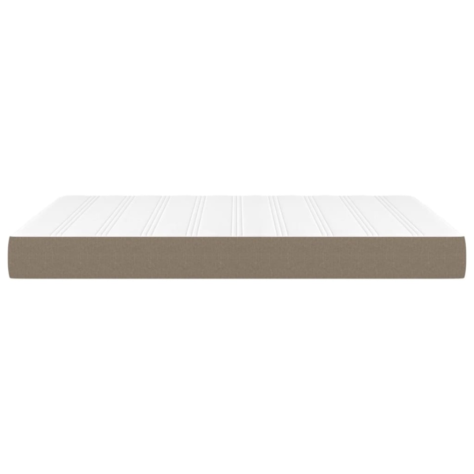 Saltea de pat cu arcuri, gri taupe, 140x190x20 cm, textil - 3 | YEO