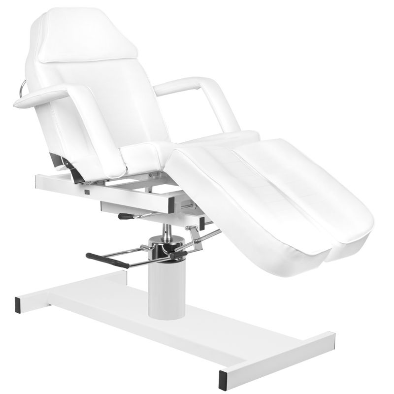 Scaun cosmetic hidraulic. Un alb pedi 210C