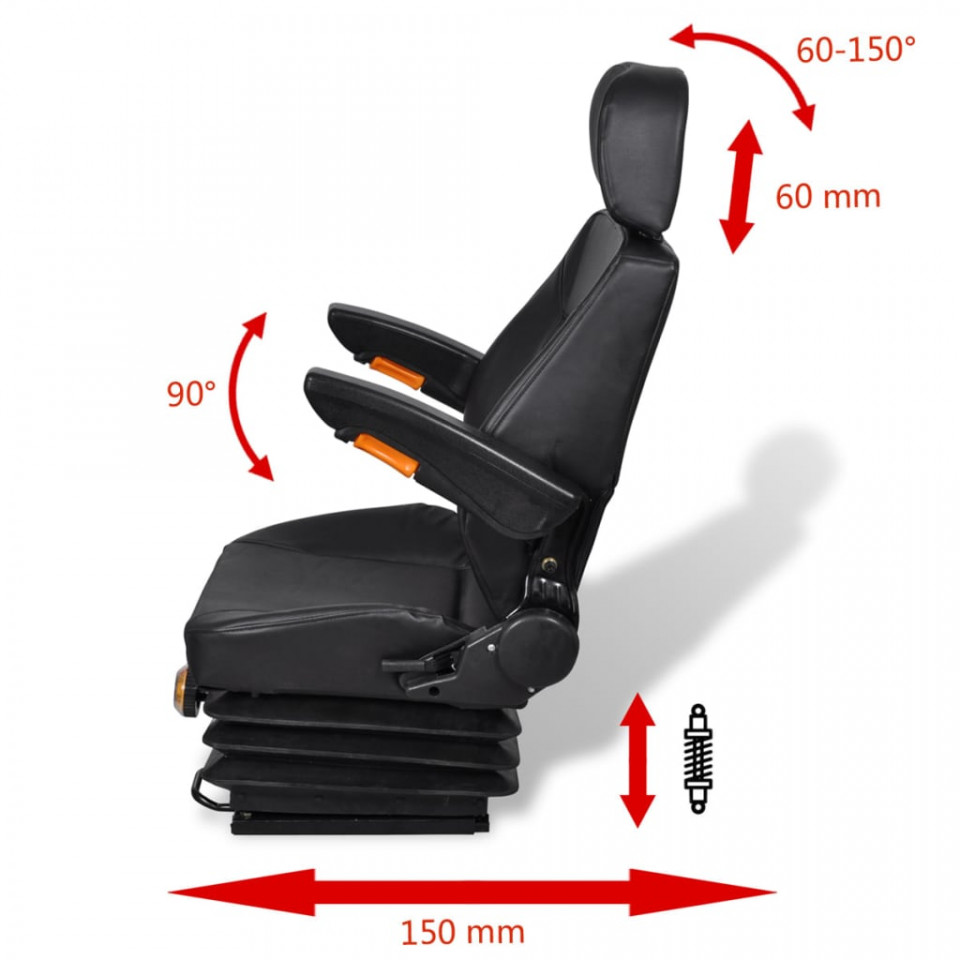 Scaun de tractor cu suspensie - 3 | YEO