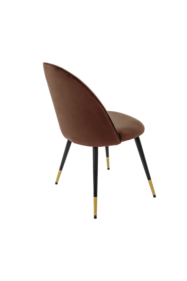 Scaun living tapitat cu stofa premium s-172, tapiterie maro - 3 | YEO