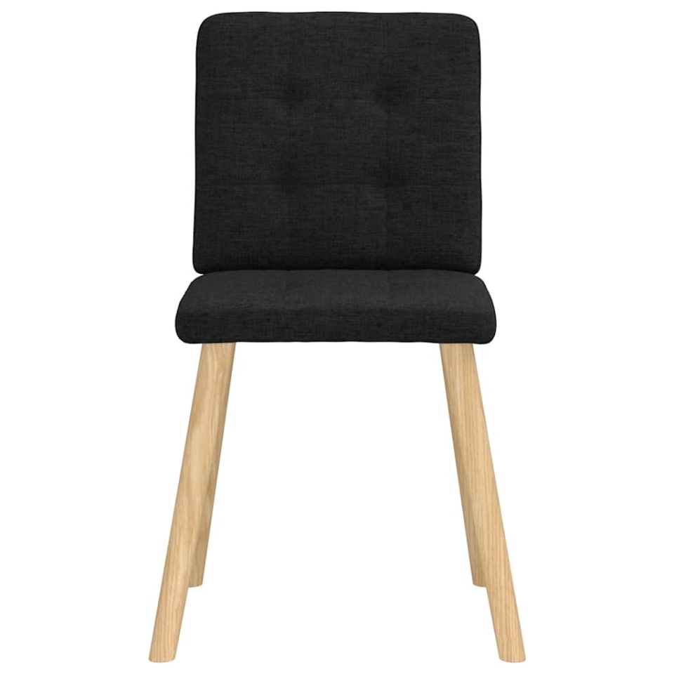 Scaune de bucătărie, 2 buc. negru, textil - 3 | YEO