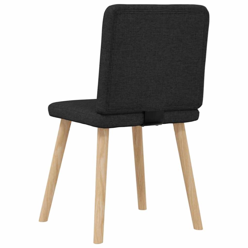 Scaune de bucătărie, 2 buc. negru, textil - 4 | YEO