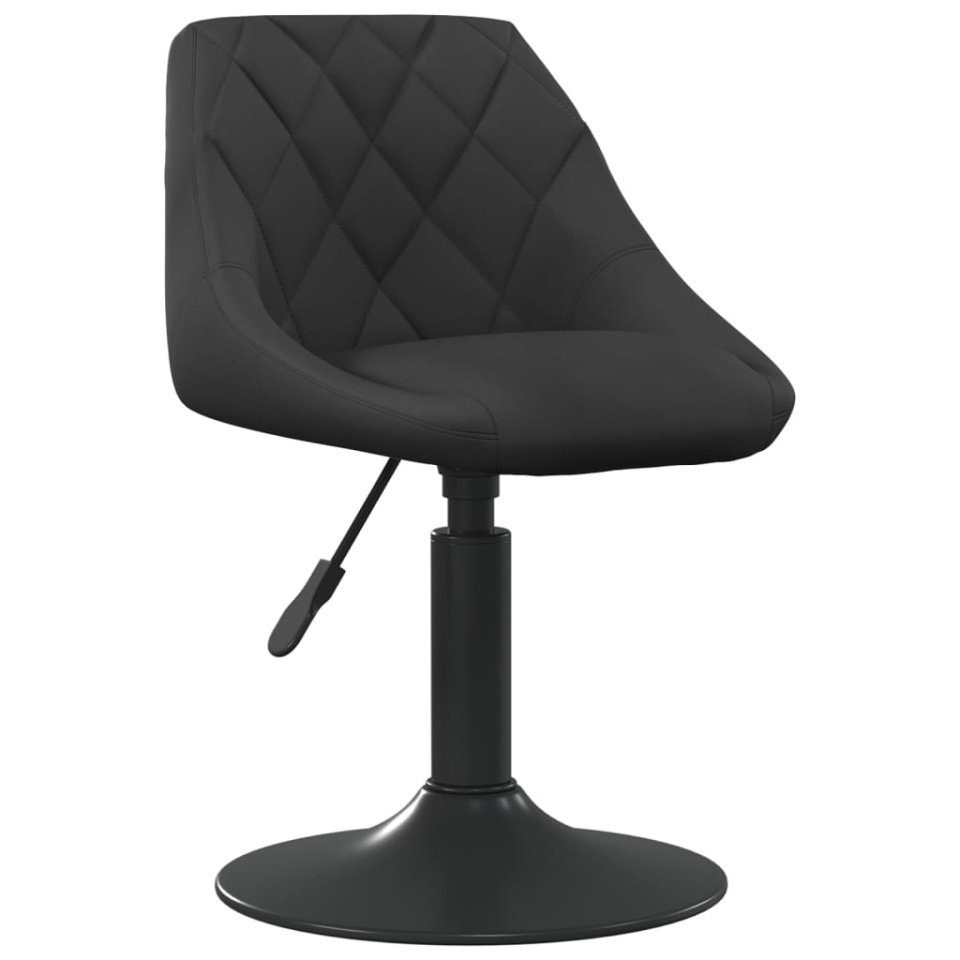 Scaune de bucătărie pivotante, 2 buc., negru, catifea - 2 | YEO