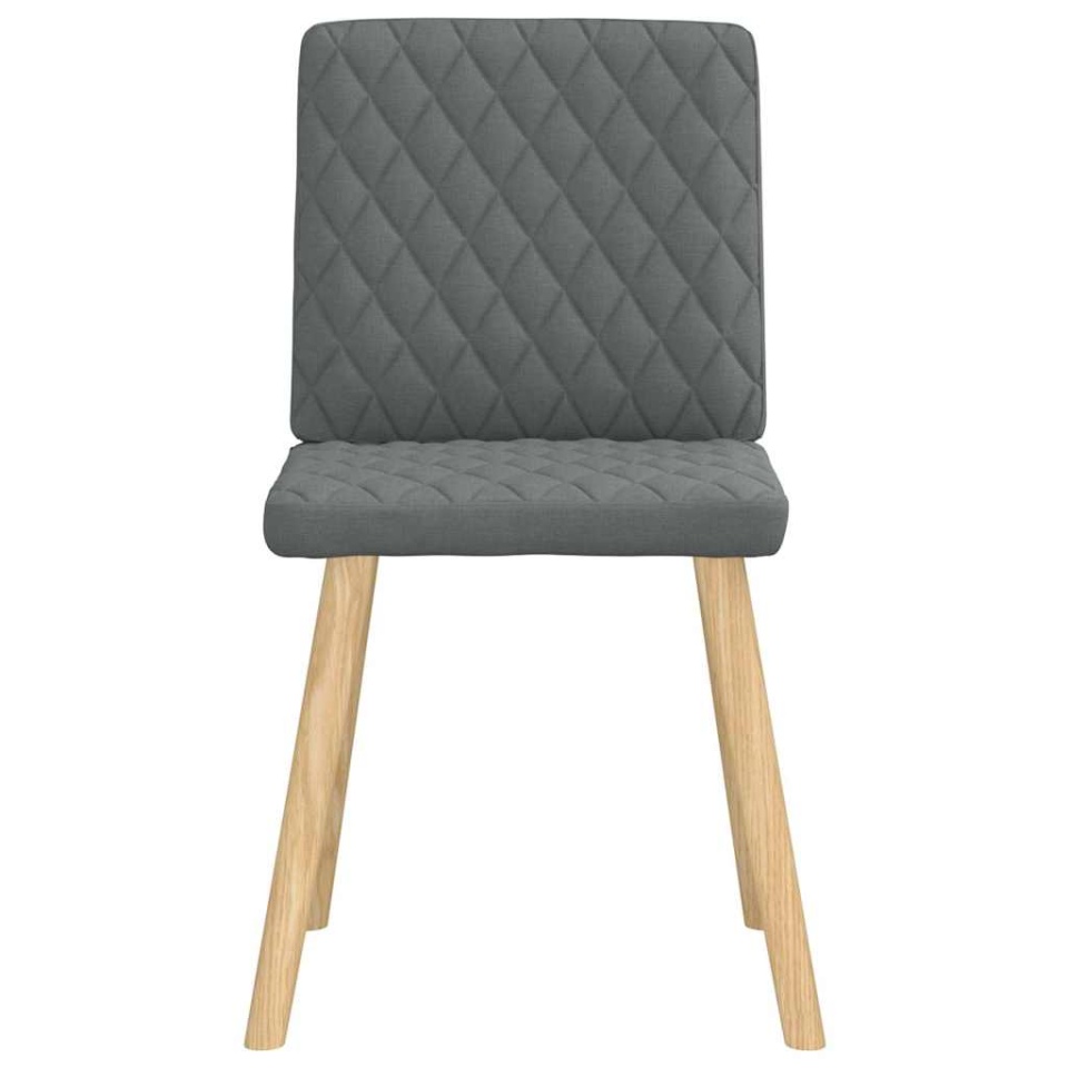 Scaune de sufragerie, 2 buc., gri închis, material textil - 2 | YEO