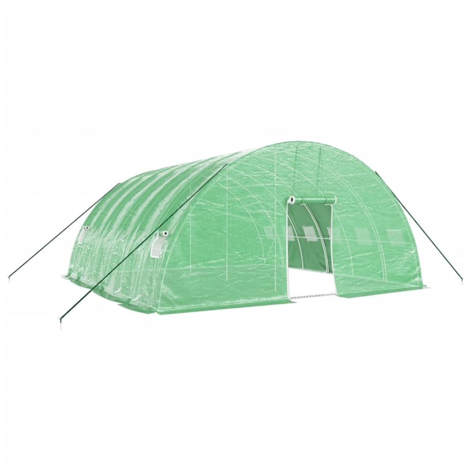 Seră cu cadru din oțel, verde, 36 m², 6x6x2,85 m - 1 | YEO