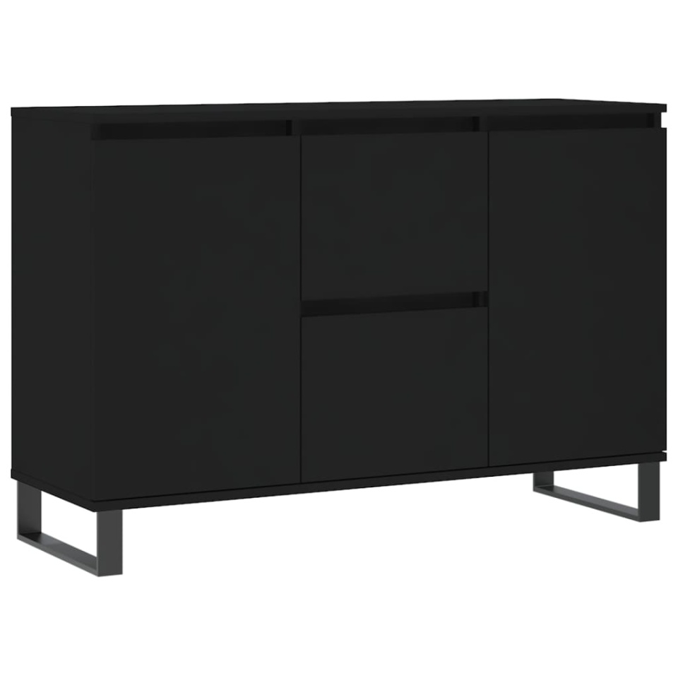 Servantă, negru, 104x35x70 cm, lemn prelucrat - 1 | YEO