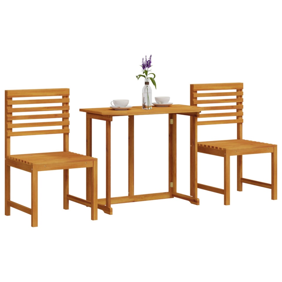 Set Bistro Grădină 3 Piese Lemn Masiv Acacia - 2 | YEO