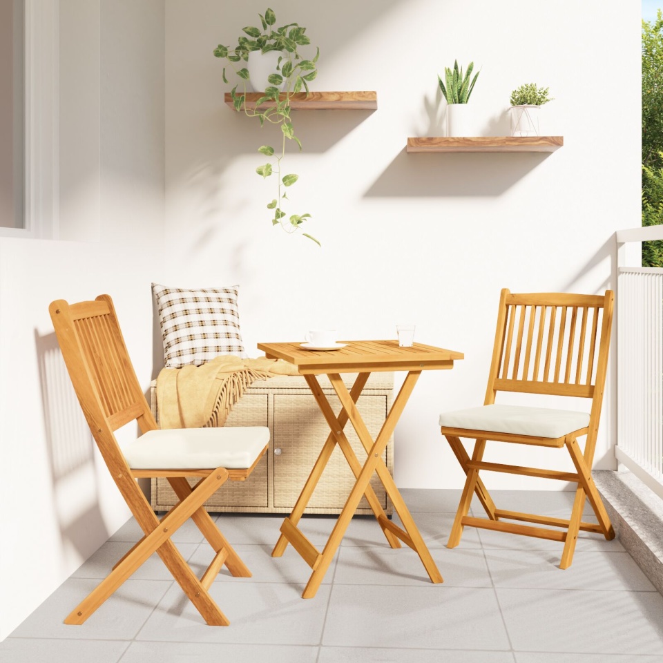 Set Bistro Grădină 3 Piese Lemn Masiv Acacia