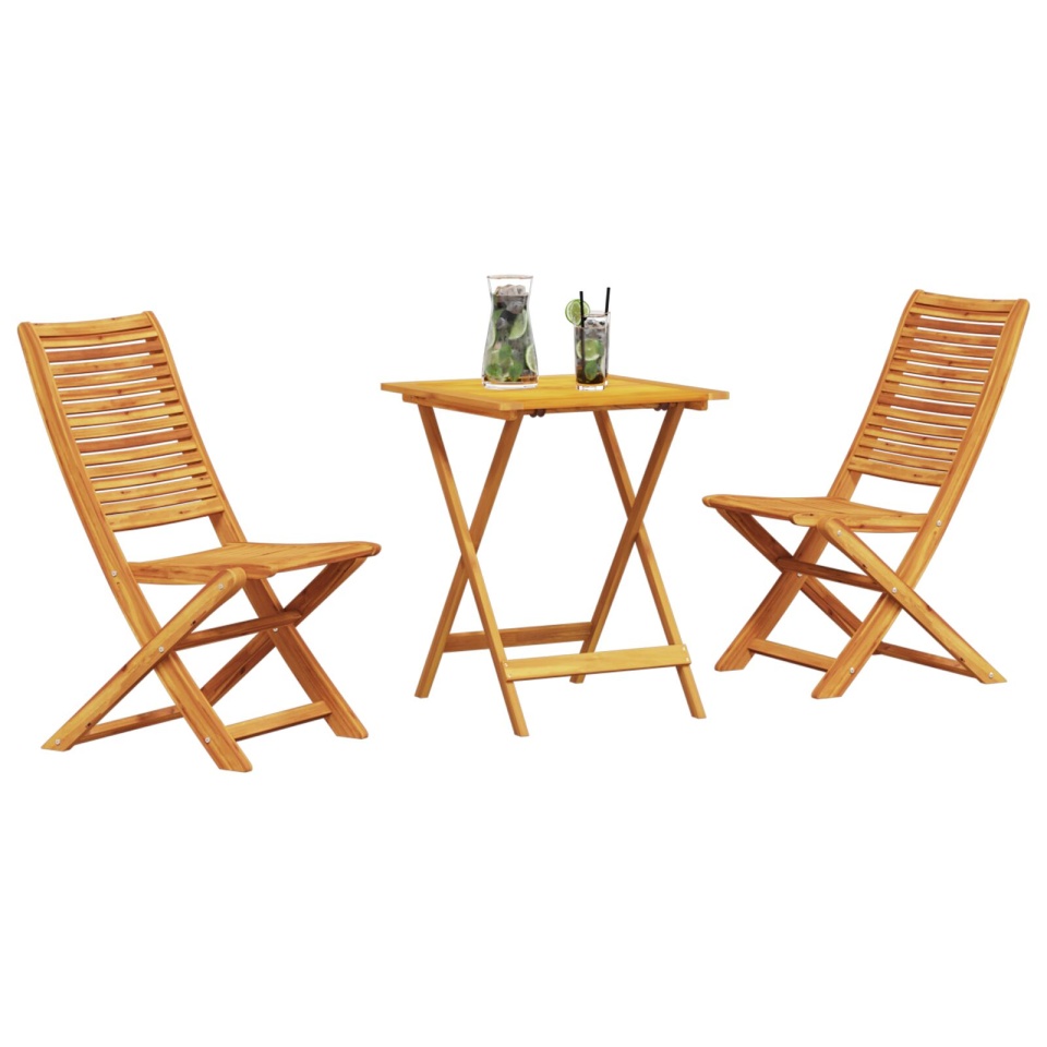 Set Bistro pliabil 3 piese din lemn de acacia - 2 | YEO