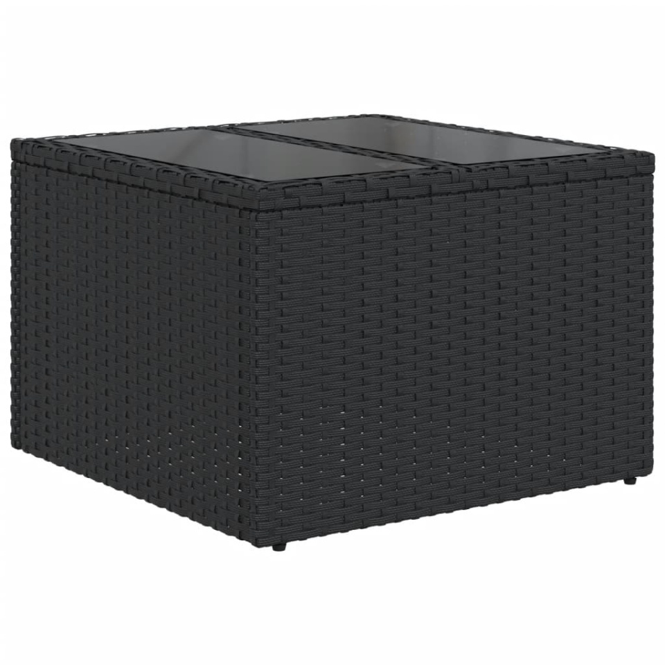 Set canapele de grădină cu perne, 11 piese, maro, poliratan - 2 | YEO